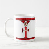 Caneca com a insígnia da Ordem de Cristo Kaffeetasse (Links)