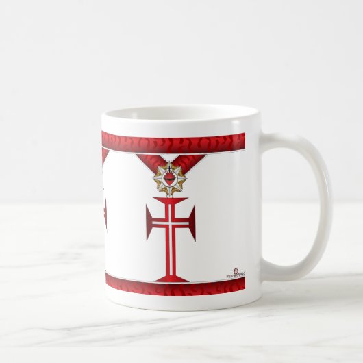 Caneca com a insígnia da Ordem de Cristo Kaffeetasse (Rechts)