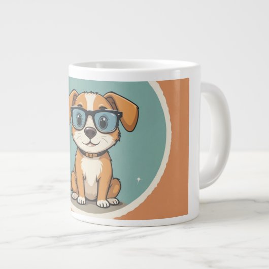 Caneca com Cachorro Jumbo-Tasse (Vorderseite Rechts)