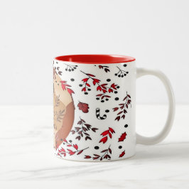Caneca com cor dentro/Natal Zweifarbige Tasse