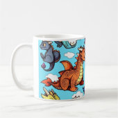 Caneca com desenho de vários dragões kaffeetasse (Links)