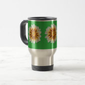 Caneca com Flor Minimalista Reisebecher (Vorderseite Links)