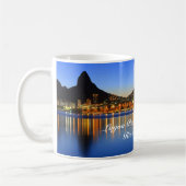 Caneca com foto da Lagoa Rodrigo de Freitas Kaffeetasse (Links)