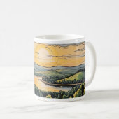 Caneca com ilustração do pôr do sol kaffeetasse (VorderseiteRechts)