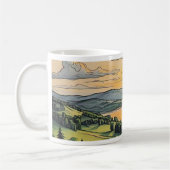 Caneca com ilustração do pôr do sol kaffeetasse (Links)