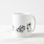 Caneca Cow Evolution Kaffeetasse (VorderseiteRechts)