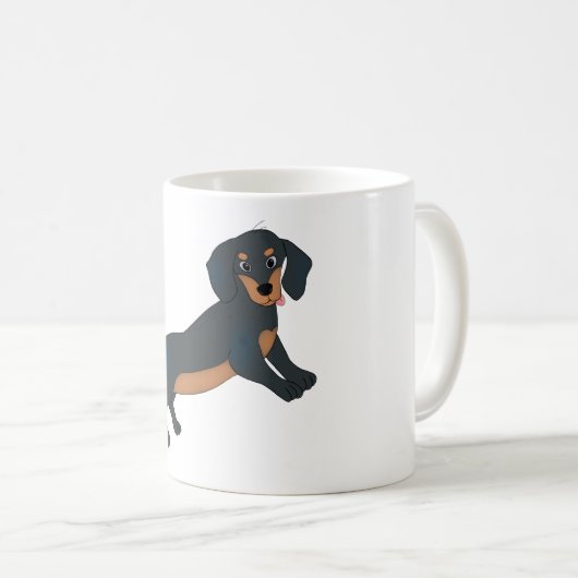 Caneca Dachshund Kaffeetasse (VorderseiteRechts)