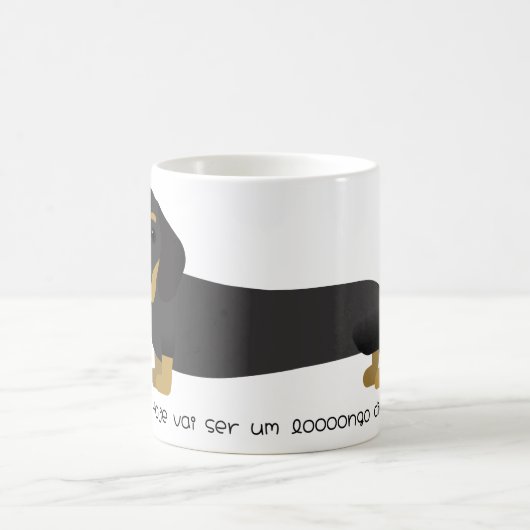 Caneca Dachshund-Longo Dia Kaffeetasse (Mittel)