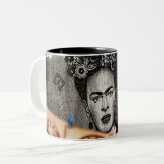 Caneca de Café Arte Abstracta 11 oz Cerâmica W-PT Zweifarbige Tasse