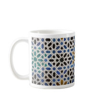 Caneca de café azulejos 11 oz cerâmica W-PT ZLE 