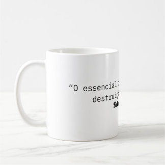 Caneca de Café: Citação de Schumpeter. Kaffeetasse