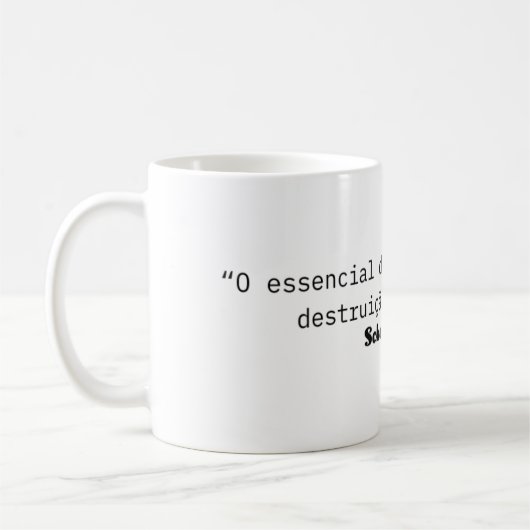 Caneca de Café: Citação de Schumpeter. Kaffeetasse (Links)