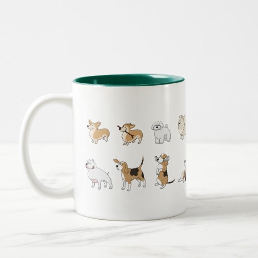 Caneca De Café Em Dois Tons dog Zweifarbige Tasse (Links)