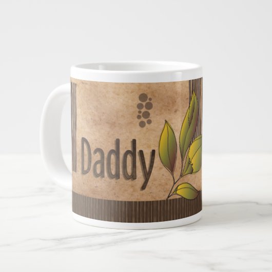 Caneca De Café Grande DADDY Vintag Jumbo-Tasse (Vorderseite Links)