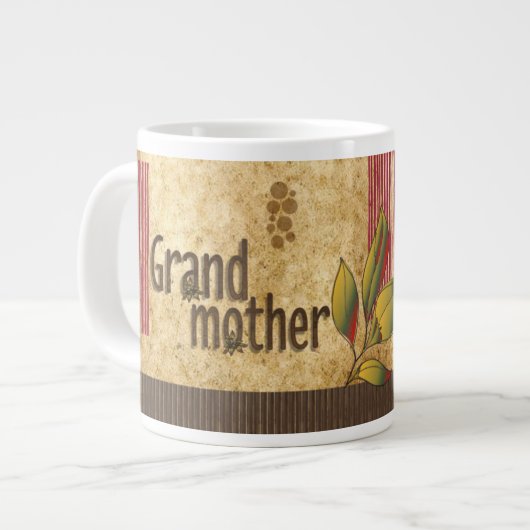Caneca De Café Grande GRANDMOTHER Vintag Jumbo-Tasse (Vorderseite Links)