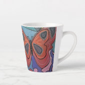 Caneca De Café Latte Foto e texto personalizados Milchtasse (Rechts)