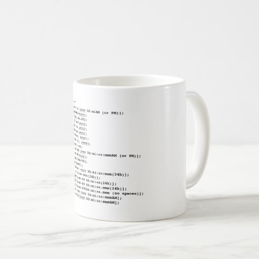 CANECA DE CAFÉ SQL SERVER-DATENFORMAT-TASSE KAFFEETASSE (VorderseiteRechts)
