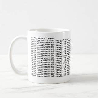 CANECA DE CAFÉ SQL SERVER-DATENFORMAT-TASSE KAFFEETASSE