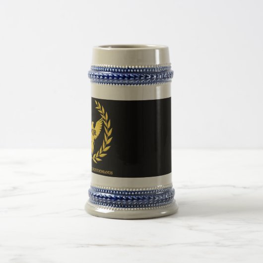 Caneca de Cerveja (Bear Mug) Águia Romana em Preto Bierglas (Mittel)