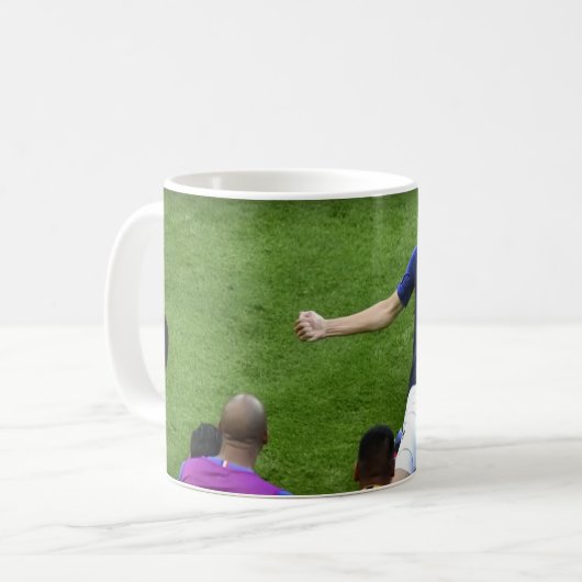 Caneca de Futebol 11 oz Cerâmica W-PT ZLE Kaffeetasse (Vorderseite Links)