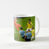 Caneca de Futebol 11 oz Cerâmica W-PT ZLE Kaffeetasse (VorderseiteRechts)