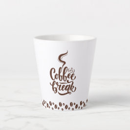 Caneca de latte Coffee break Milchtasse