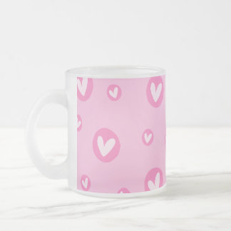 Caneca de Porcelana com Corações Mattglastasse