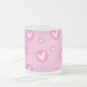 Caneca de Porcelana com Corações Mattglastasse (Mittel)
