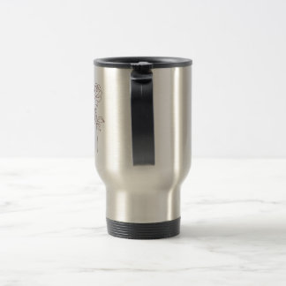 Caneca de viagem rosas reisebecher