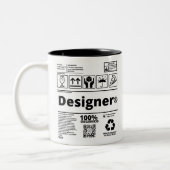 Caneca Designer Zweifarbige Tasse (Links)