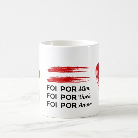 Caneca Deus Lutou por mim Kaffeetasse (Mittel)