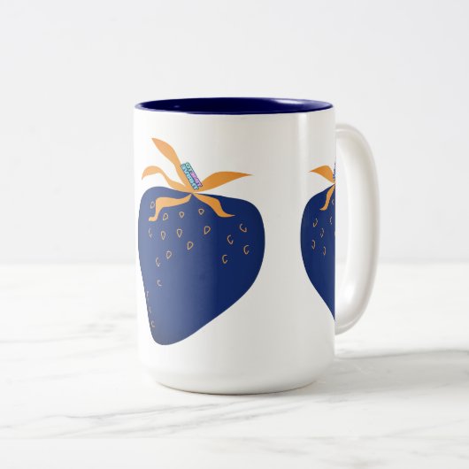 CANECA EM DOIS TONS - DELICADEZA ABSTRATA ZWEIFARBIGE TASSE (VorderseiteRechts)
