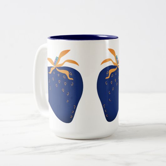 CANECA EM DOIS TONS - DELICADEZA ABSTRATA ZWEIFARBIGE TASSE (Vorderseite Links)