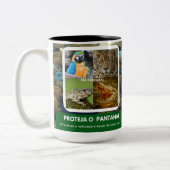 Caneca em dois tons pantanal zweifarbige tasse (Links)