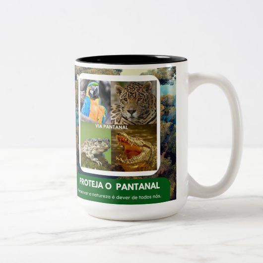 Caneca em dois tons pantanal zweifarbige tasse (Rechts)