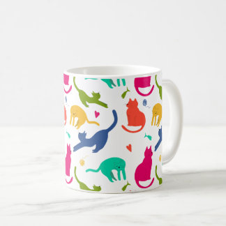 Caneca Estampada Com Gatos - Colorida  Kaffeetasse