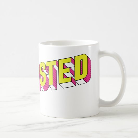 Caneca "Exhausted" Kaffeetasse (Rechts)