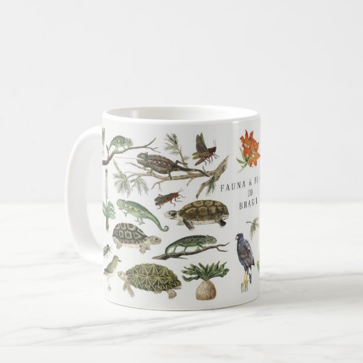 Caneca FAUNA E FLORA DO BRASIL 325 ml Kaffeetasse (Vorderseite Links)