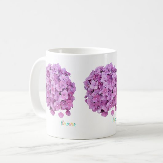 Caneca Flor Hortência Kaffeetasse (Vorderseite Links)