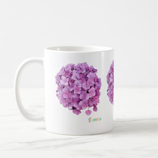 Caneca Flor Hortência Kaffeetasse (Links)