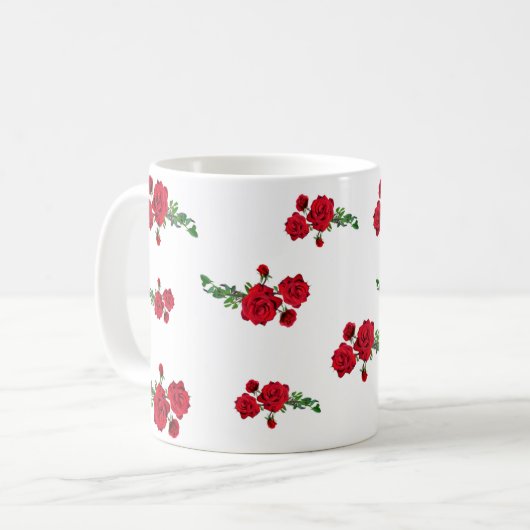 Caneca Florida Rosas Kaffeetasse (Vorderseite Links)