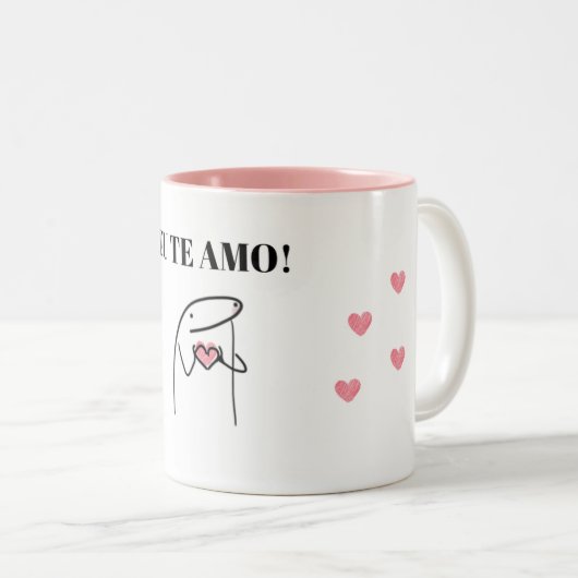 Caneca Flork EU TE AMO Zweifarbige Tasse (VorderseiteRechts)