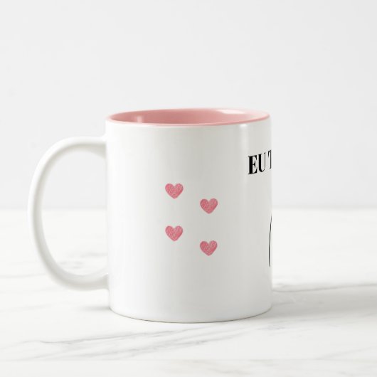 Caneca Flork EU TE AMO Zweifarbige Tasse (Links)