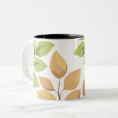 Caneca folhas zweifarbige tasse (Vorderseite Links)