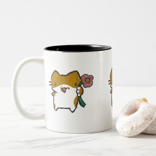 Caneca Gatinho Zweifarbige Tasse (Mit Donut)