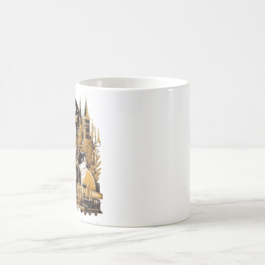 Caneca Gatos Hogwarts Kaffeetasse (Mittel)