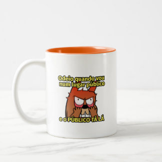Caneca Grumpy Antissocial Zweifarbige Tasse