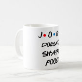 Caneca Joey Doesn't Share Food Kaffeetasse (Vorderseite Links)