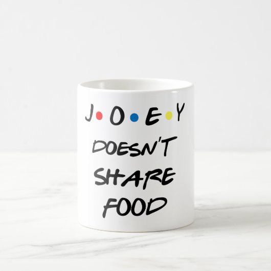Caneca Joey Doesn't Share Food Kaffeetasse (Mittel)