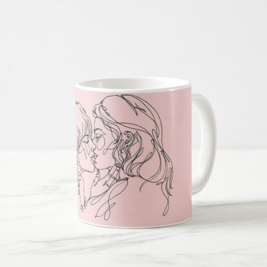 Caneca Lesbian Pride Kaffeetasse (VorderseiteRechts)